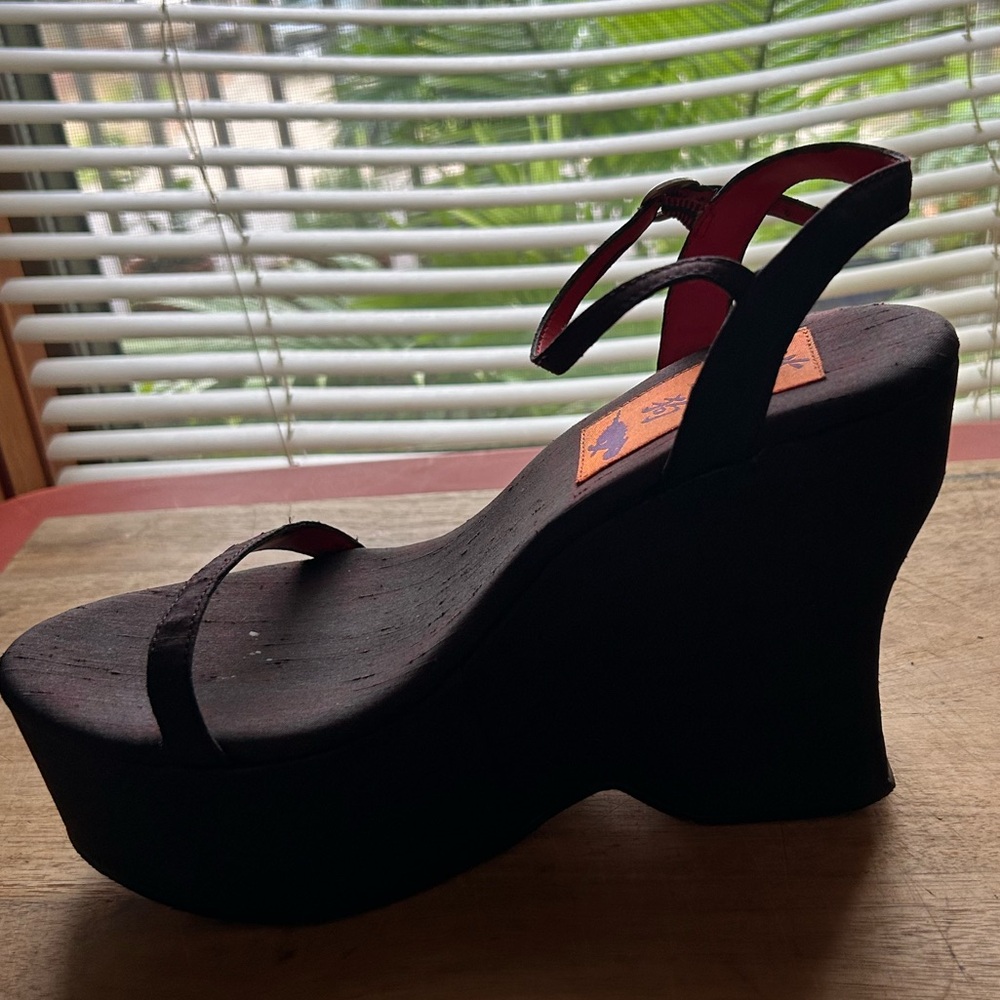Rocket Dog chunky wedge platform heels, size 9, excellent condition - Picture 11 of 13